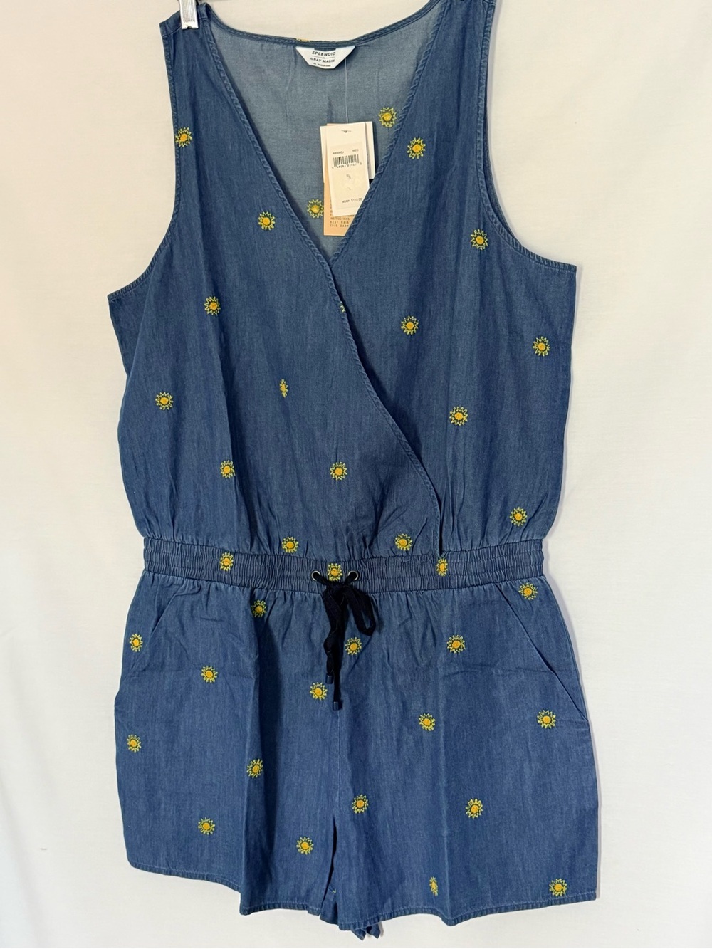 SPLENDID X GRAY MALIN || Chambray Romper. Sz. XL - Picture 7 of 15